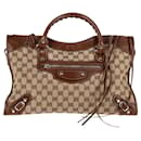 Gucci X Balenciaga The Hacker Project GG Canvas Neo Classic Bag Medium in Brown Canvas and Leather