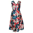  Erdem Loren Pleated Midi Dress in Floral Print Silk