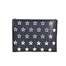 Bolsa clutch com patch de estrela em couro - Yves Saint Laurent