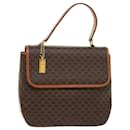 CELINE Macadam Canvas Hand Bag PVC Leather Brown Auth yk7546b - Céline