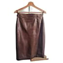 Skirt suit 100% LEATHER signed J.C.JITROIS registered trademark - Jitrois