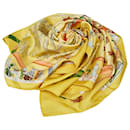 Hermes Yellow Neige dAntan Silk Scarf - Hermès