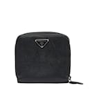 Saffiano Leather Zip Around Short Wallet M521x - Prada