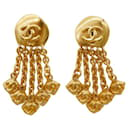 ***Pendientes con flecos CHANEL coco mark - Chanel