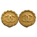 ***CHANEL  Coco Mark Round Earrings - Chanel