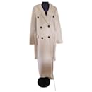 Massimo Dutti lined brested wool coat