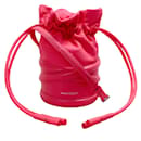 Bolsa Alexander McQueen Neon Rosa Suave Curva com Cordão - Alexander Mcqueen