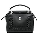 Sac à main Fendi noir à point de surjet Dotcom