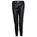 Elisabetta Franchi, stretch trousers with imitation leather.