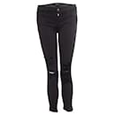 Marchio J, jeans elasticizzati cropped strappati grigi - J Brand