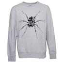 LANVIN, Grey crewneck sweater with spider - Lanvin