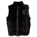 Louis Vuitton, Reversible Damier graphite down vest