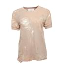 Iro jeans, T-Shirt with semi-transparent army print