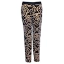 Chloe Stora, trousers with golden flowers - Autre Marque