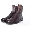 Costume National, Brown leather boots