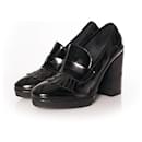 Fiorifrancesi, black patent leather loafer pumps. - Autre Marque