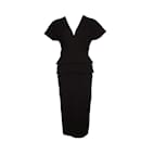 Roland Mouret, Black Wool Dress.