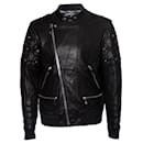 Philipp Plein, Quilted leather bomber jacket