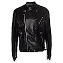 Philipp Plein, Leather zip biker jacket