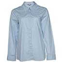 Sorelle Paul e Joe, camicia blu con colletto volant - Autre Marque