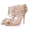Jimmy Choo, laser cut strass caged sandals