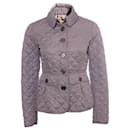 BURBERRY, lila purple quilted wind jacket. - Burberry