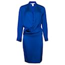 Diane von Furstenberg, vestido de seda en azul cobalto - Autre Marque