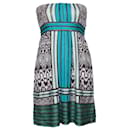 MISSONI, vestido palabra de honor en tonos verdes - Missoni