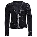 Maje, Blazer with black and silver colored sequins