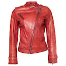 Goosecraft, Orange-red leather biker jacket
