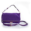Ralph Lauren, Purple suede crossbody bag