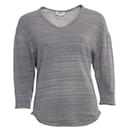 Isabel Marant, grey sweater with 3/4 sleeves in size M.