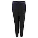 Helmut Lang, pantalone sportivo nero con cerniere e dettagli in pelle in taglia 2/M.