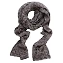 DOLCE & GABBANA, Grey open knitted scarf with lurex. - Dolce & Gabbana
