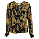 a.l.C. mustard coloured blouse in silk - A.L.C