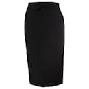 BURBERRY, black skirt with bow and split on the back in size IT38/XS. - Burberry