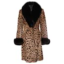 JITROIS, Leather leopard coat with ponyskin. - Jitrois