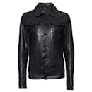 G star Raw, Black leather jacket in size S. - Autre Marque
