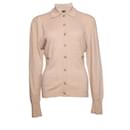 Chanel, cardigan in cashmere color cammello.