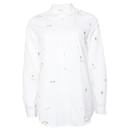 Maison Scotch, White cotton shirt with embroidery. - Autre Marque