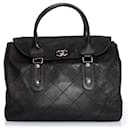 Chanel, Black quilted leather handbag