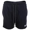 Hugo Boss, black swim shorts.