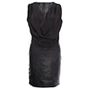 Gestuz, Leather dress with draped collar - Autre Marque