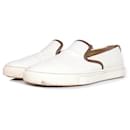 Hermes, Slip on sneakers in white leather - Hermès