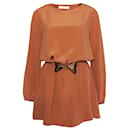 Chloe, brown dress with waist belt - Chloé