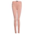 Marca J, calça jeans skinny rosa com stretch - J Brand