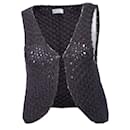 AMERICAN VINTAGE, Dark gray knitted waistcoat. - American Vintage