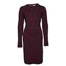 GIVENCHY, Aubergine colored leopard print dress. - Givenchy