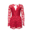 Lovers + Friends, Red lace jumpsuit. - Autre Marque