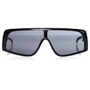 gucci, Black futuristic sunglasses. - Gucci